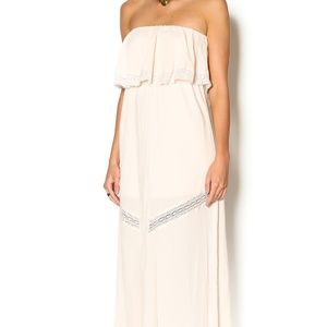 L*SPACE Shell Del Ray Slit Leg Crochet Maxi Dress